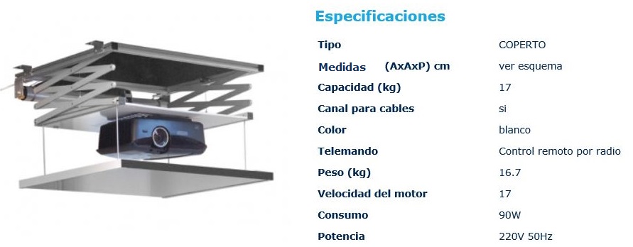 Visivo Soporte Elevador motorizado - COPERTO